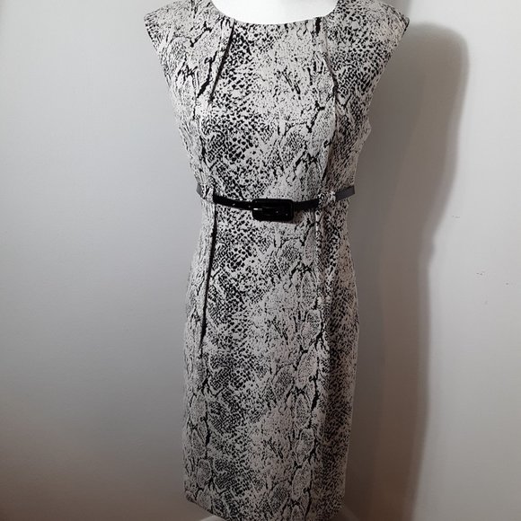 Calvin Klein Dresses & Skirts - Calvin Klein Snakeskin Dress Size 4